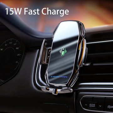 15W Car Wireless Charger Air Vent Charging Phone Holder