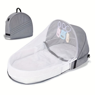 Baby Portable Crib Lounge Chair, Baby Travel Cot, Indoor And Outdoor Foldable Carry Cot, For 0-18 Months Baby, Christmas, Halloween, Thanksgiving Day Gift Easter Gift
