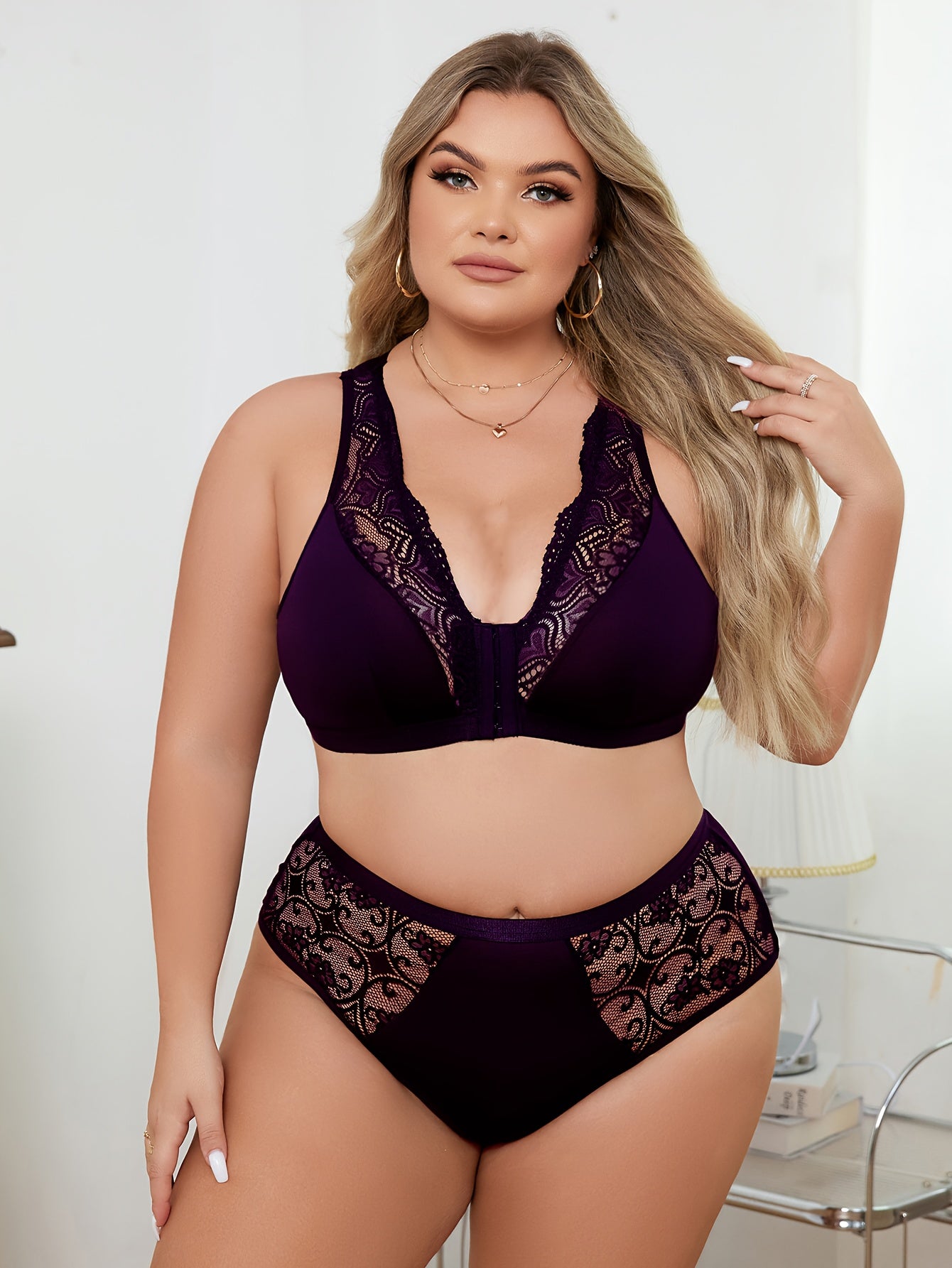Women's Plus Sexy Lingerie Set,/MH