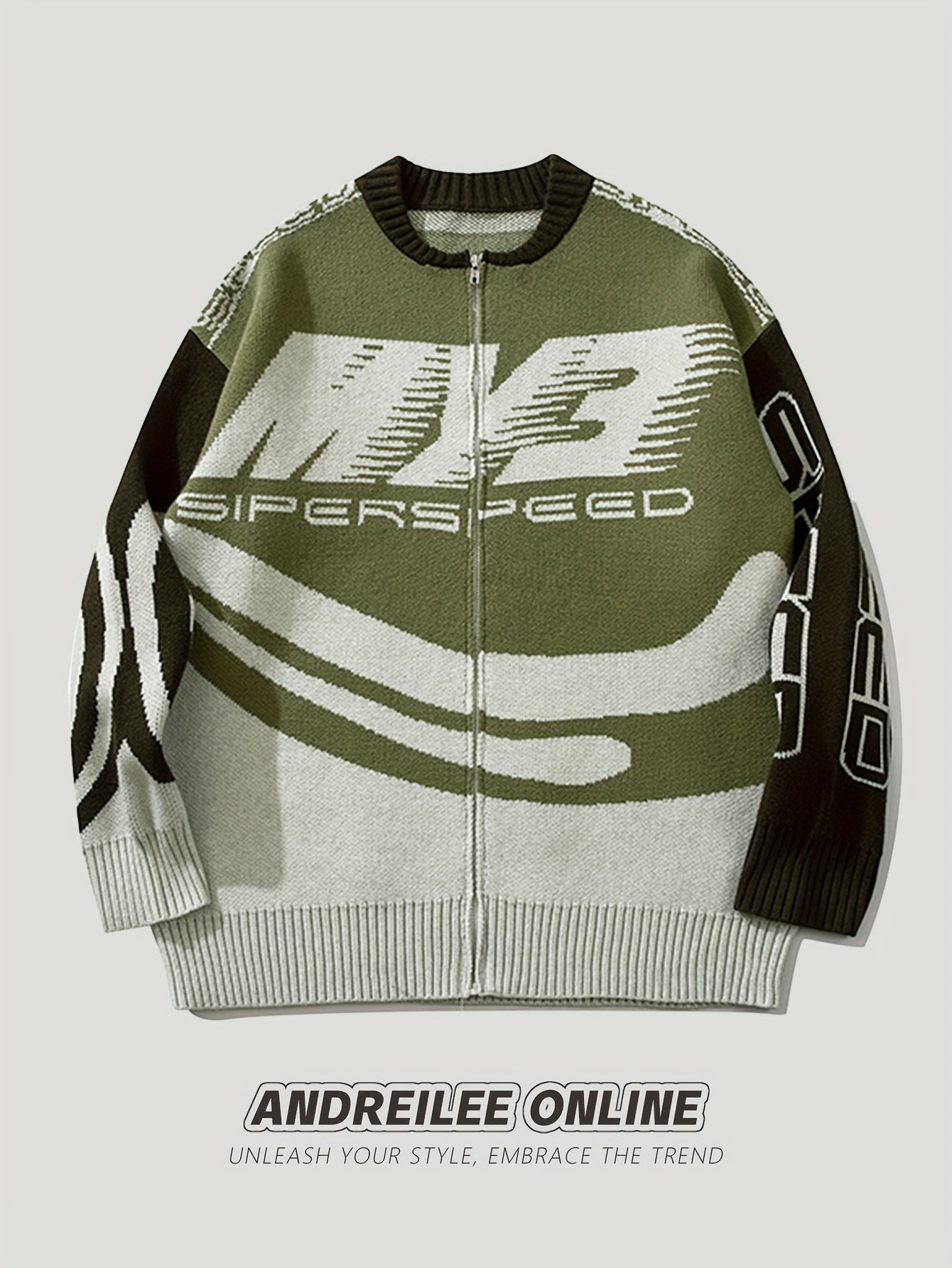 Retro Mid Stretch RIDER MORE Cardigan, Men's Casual Vintage.