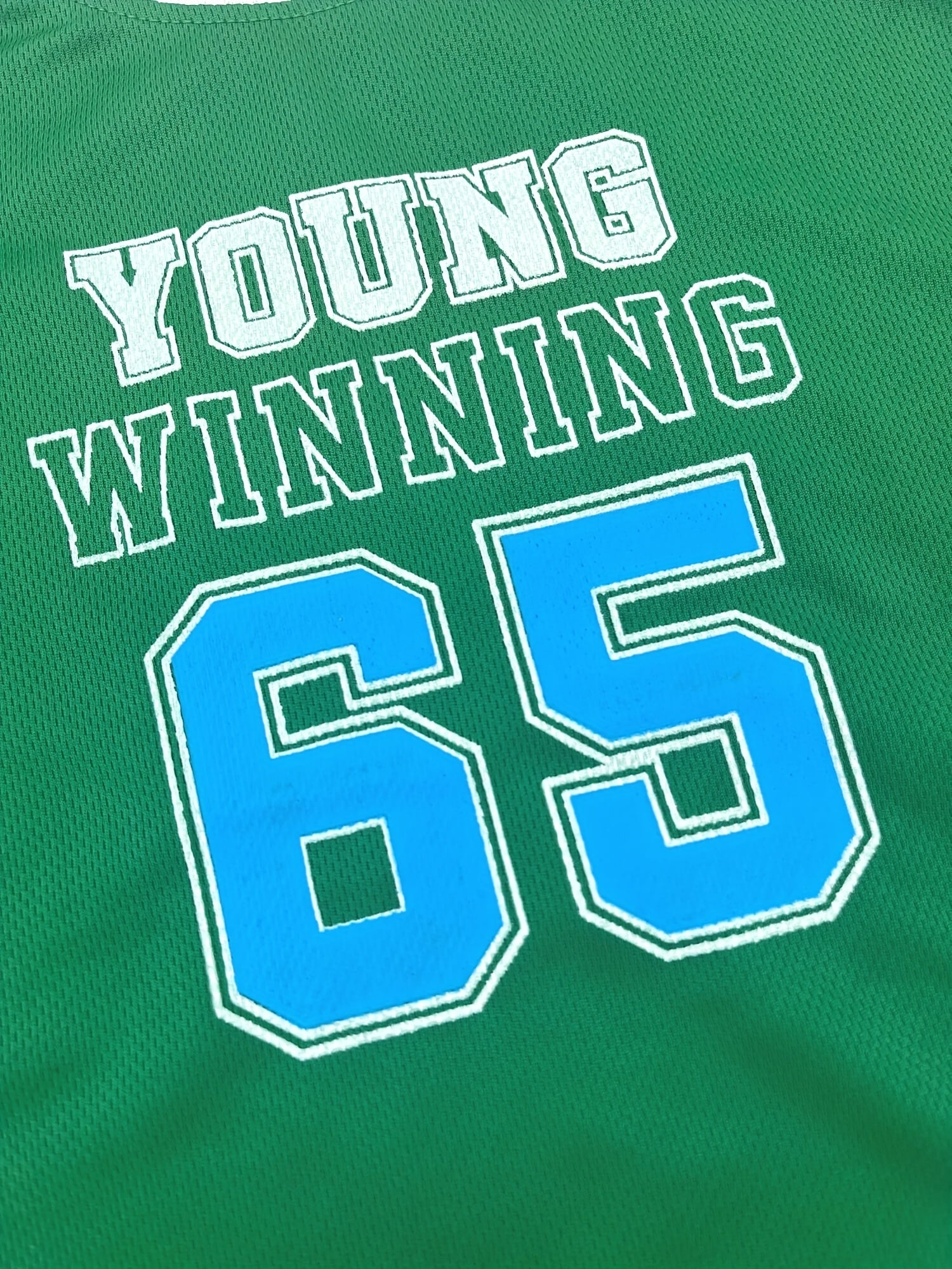 Boys "Young Winning" Number "65" Casual Outfit Round Neck T-shirt.