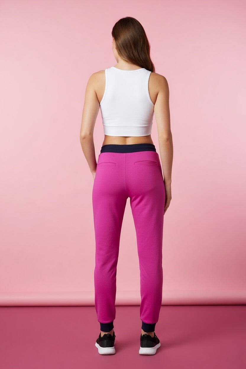 MH Women’s Premium Slim-Fit Joggers with Contrast Ribbed Waistband | Sizes S-XL