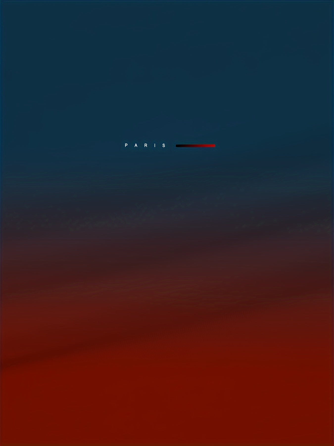 Summer Men's Gradient Paris Letter 3D Printed T-shirts.