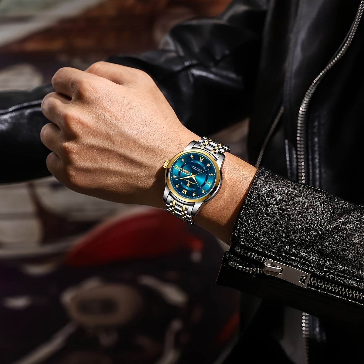 POEDAGAR Men'S Luxury Sport Watch - IPX8, Luminous Quartz Movement,
