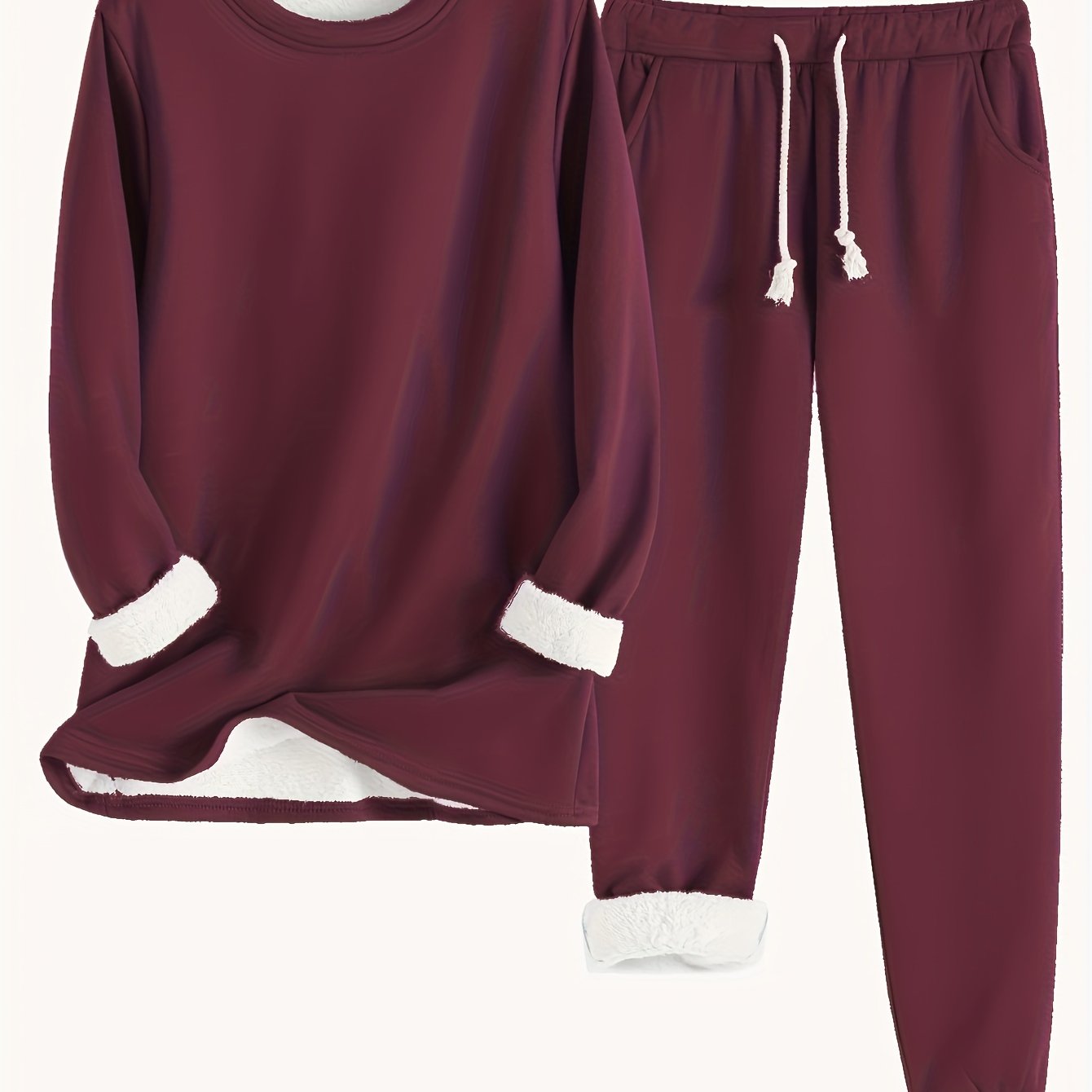 Cozy Fleece-Lined Women's Clothing Set