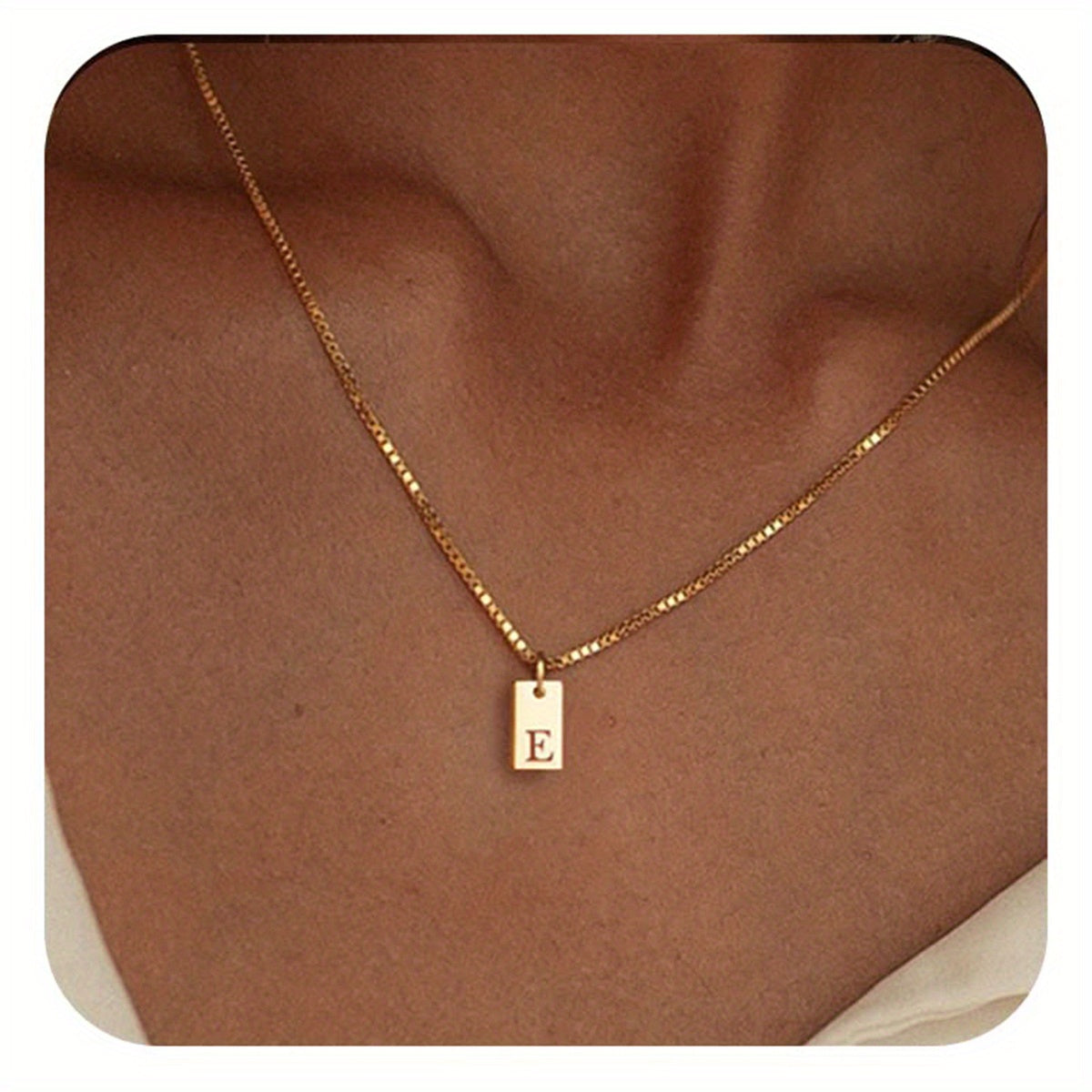 English Initial Letters Necklace 14K Gold Plated Necklace