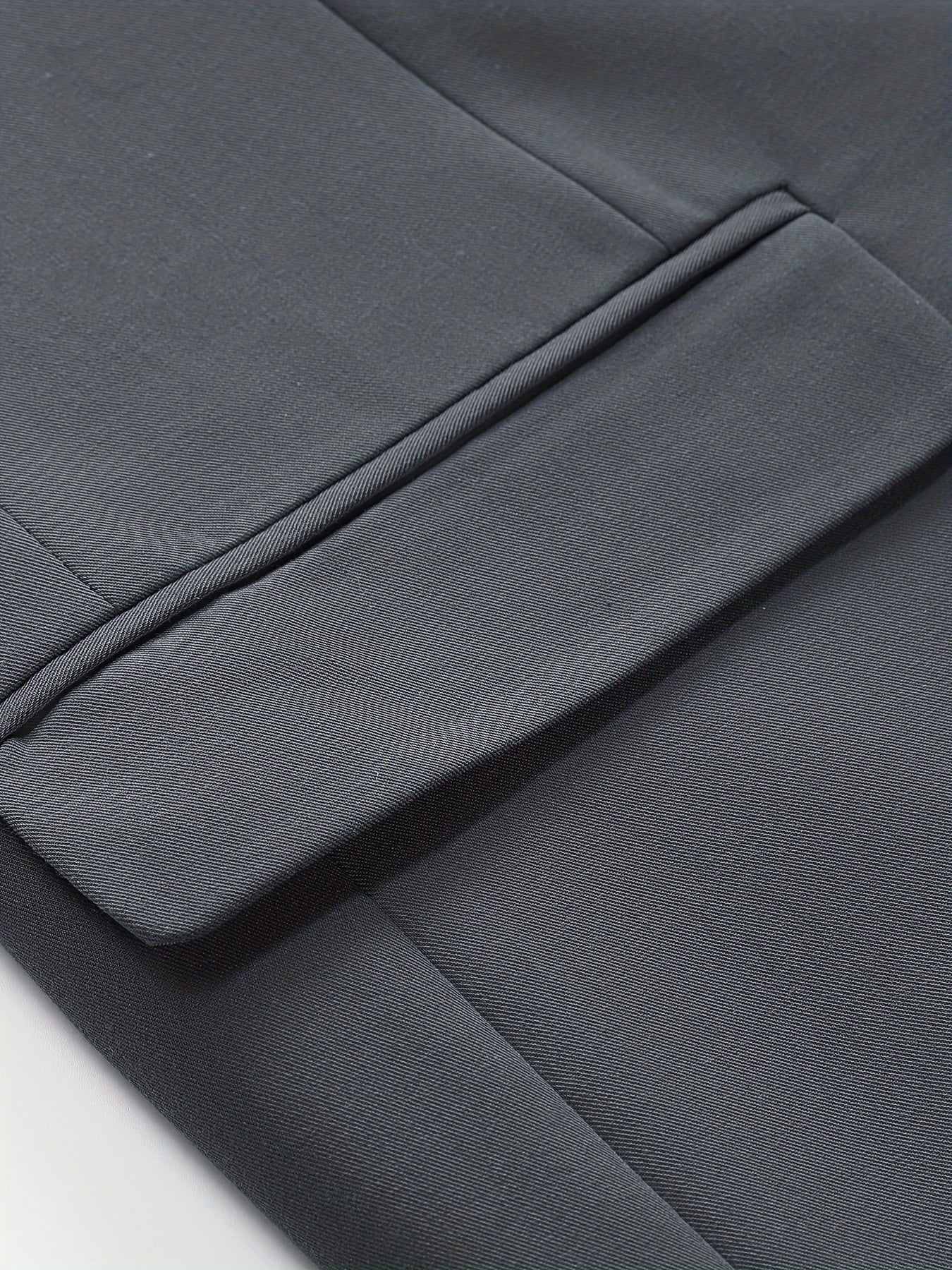 3-Piece Men's Solid Color Suit Set, Blazer Jacket + Vest + Pants,