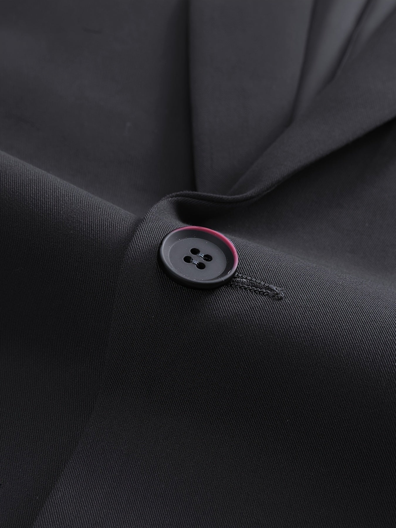 3-Piece Men's Solid Color Suit Set, Blazer Jacket + Vest + Pants,