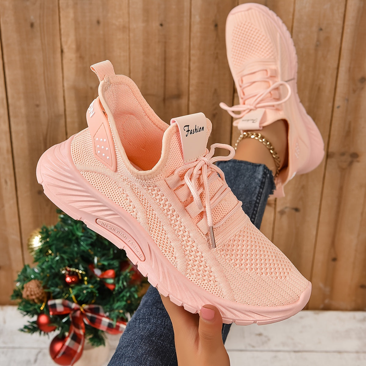 Women's Knitted Sports Shoes,
