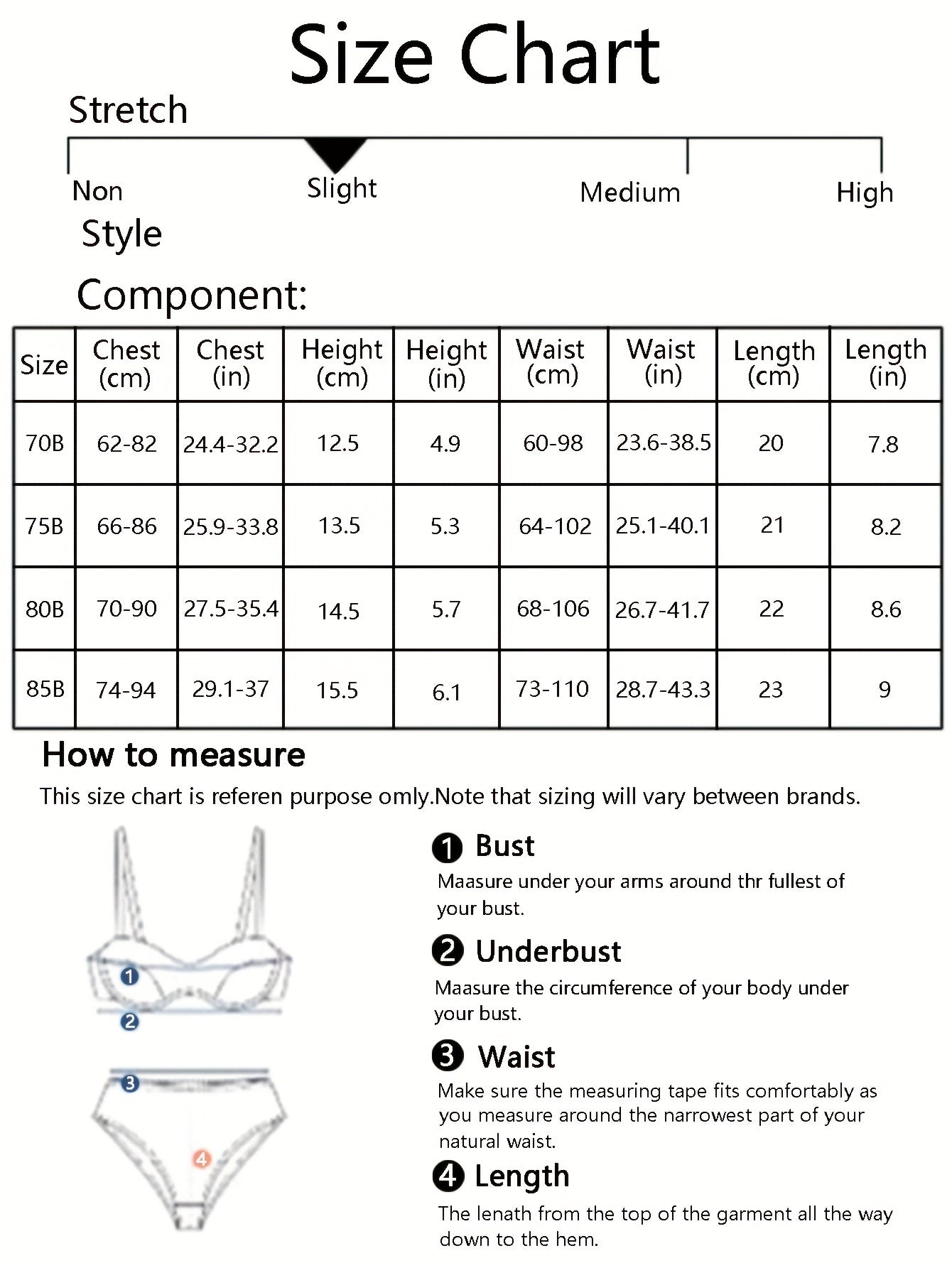 Contrast Lace Bra & Panties, Cut Out Push Up Bra & Elastic '/MH