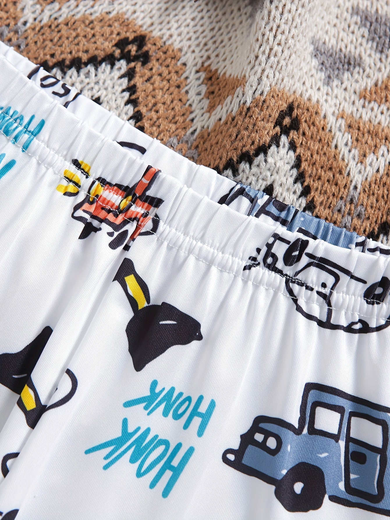 2 Pcs Boy's Refreshing Color Car Print Short Sleeve T-Shirts .