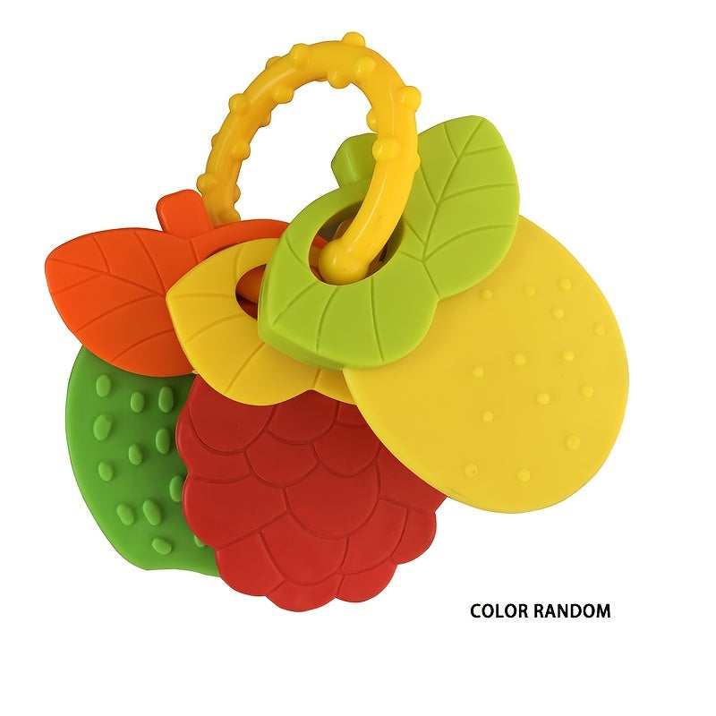 Infant Teething Gum Fruit Shape Infant And Young Children Silicone Teething Gum Grinding Teeth And Fixing Teeth Device Rattle Teething Gum easter gift