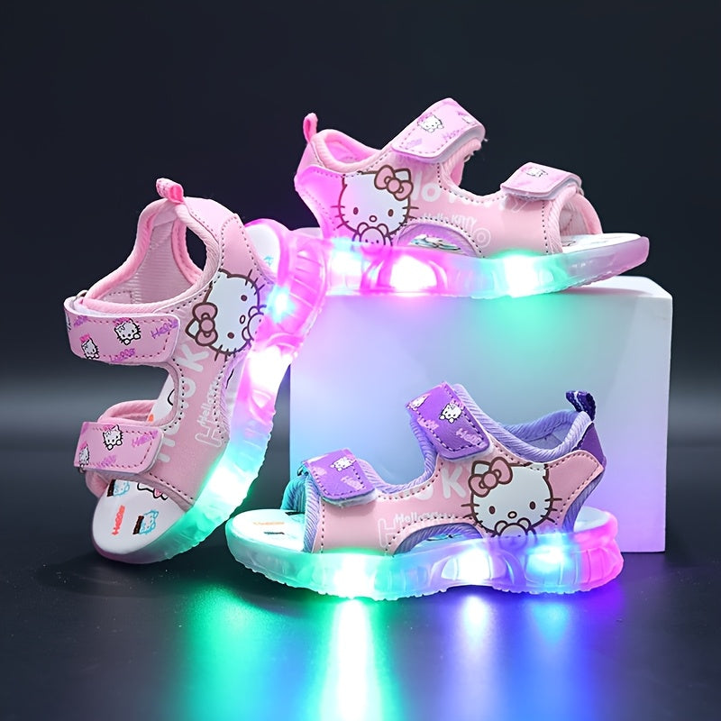 SANRIO Girls' Summer Light-Up Sports Sandals,