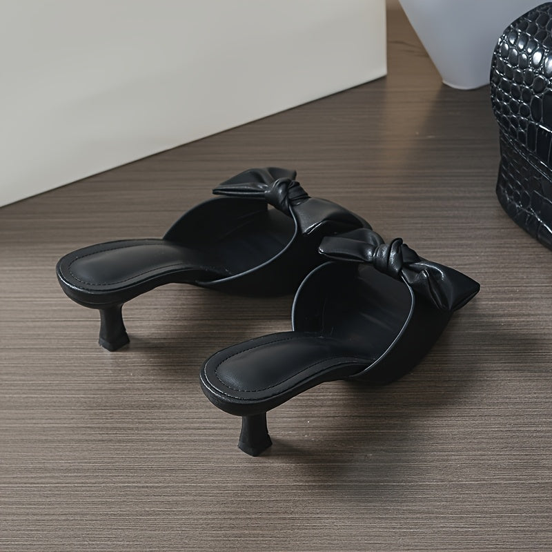 Women's Sweet Style Open-Toe Sandals with Bow Detail ./MH