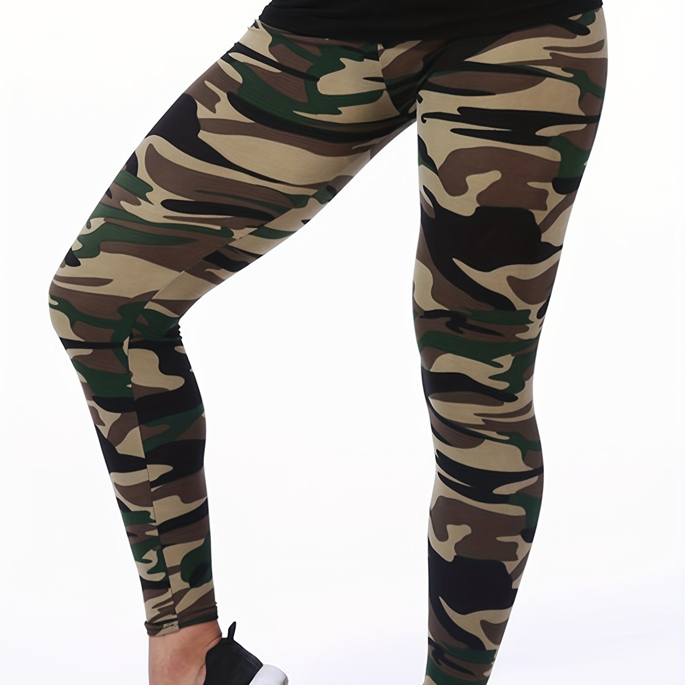 Women's Leggings Floral Printed Pants Casual High Waist Sweatpants Leggings.