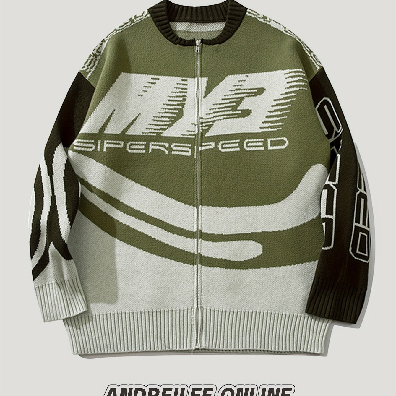 Retro Mid Stretch RIDER MORE Cardigan, Men's Casual Vintage.