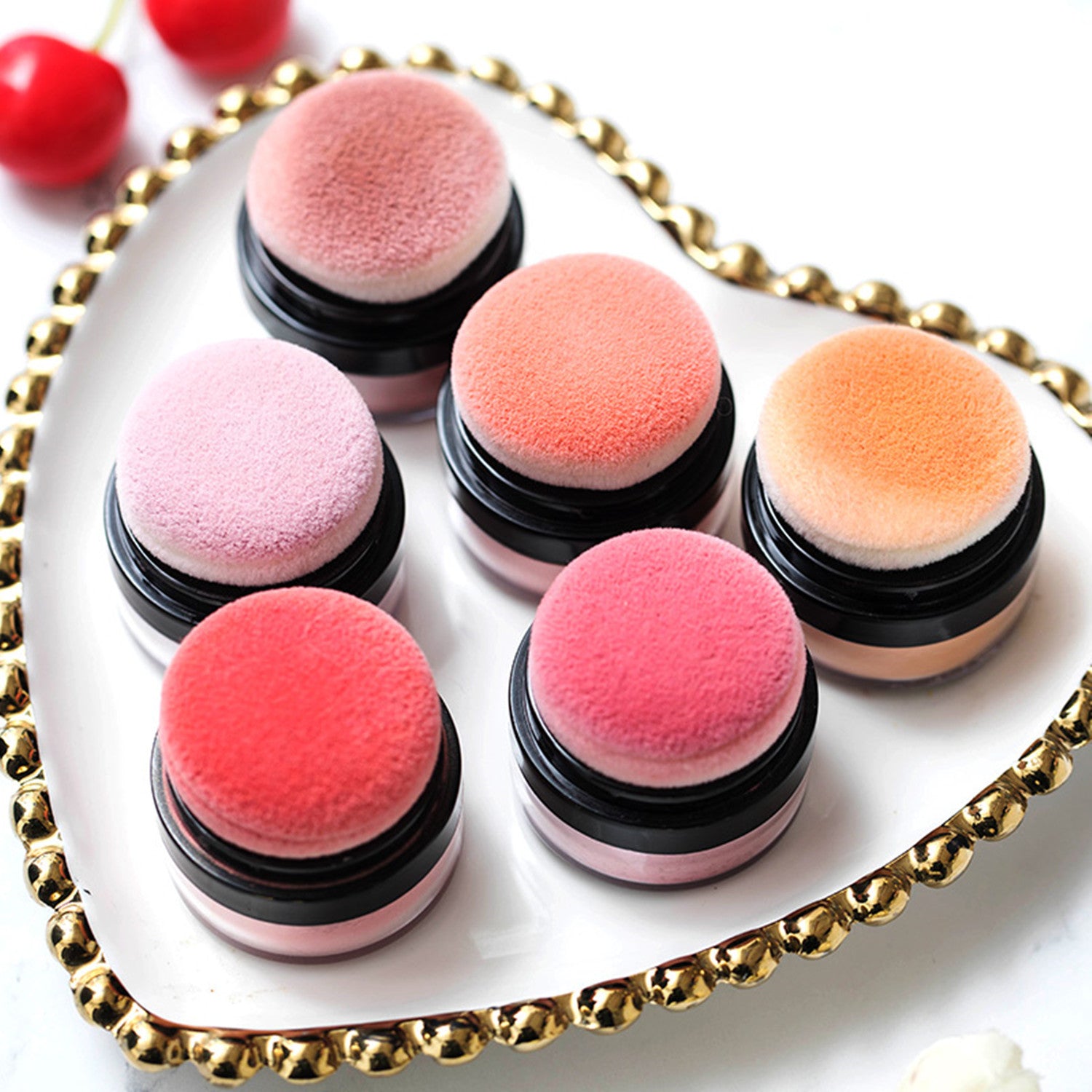 ILISYA Soft Face Blusher Powder Cheek Rouge Nourishing Nude Makeup .