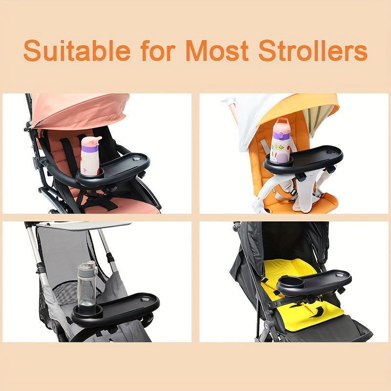 3 In 1 Stroller Cup Holder With Phone Holder And Snack Tray.Universal Bottle Holder For Walker, Bike, Scooter, Stroller Accessories For Uppababy, Nuna, Bugaboo, Doona, Gifts For Women, Mom, Men Christmas, Thanksgiving day, Ne