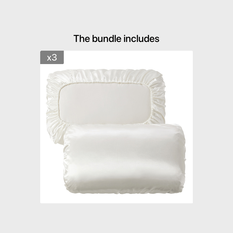 2pcs Soft And Breathable Satin Pillowcase With Elastic Cord .