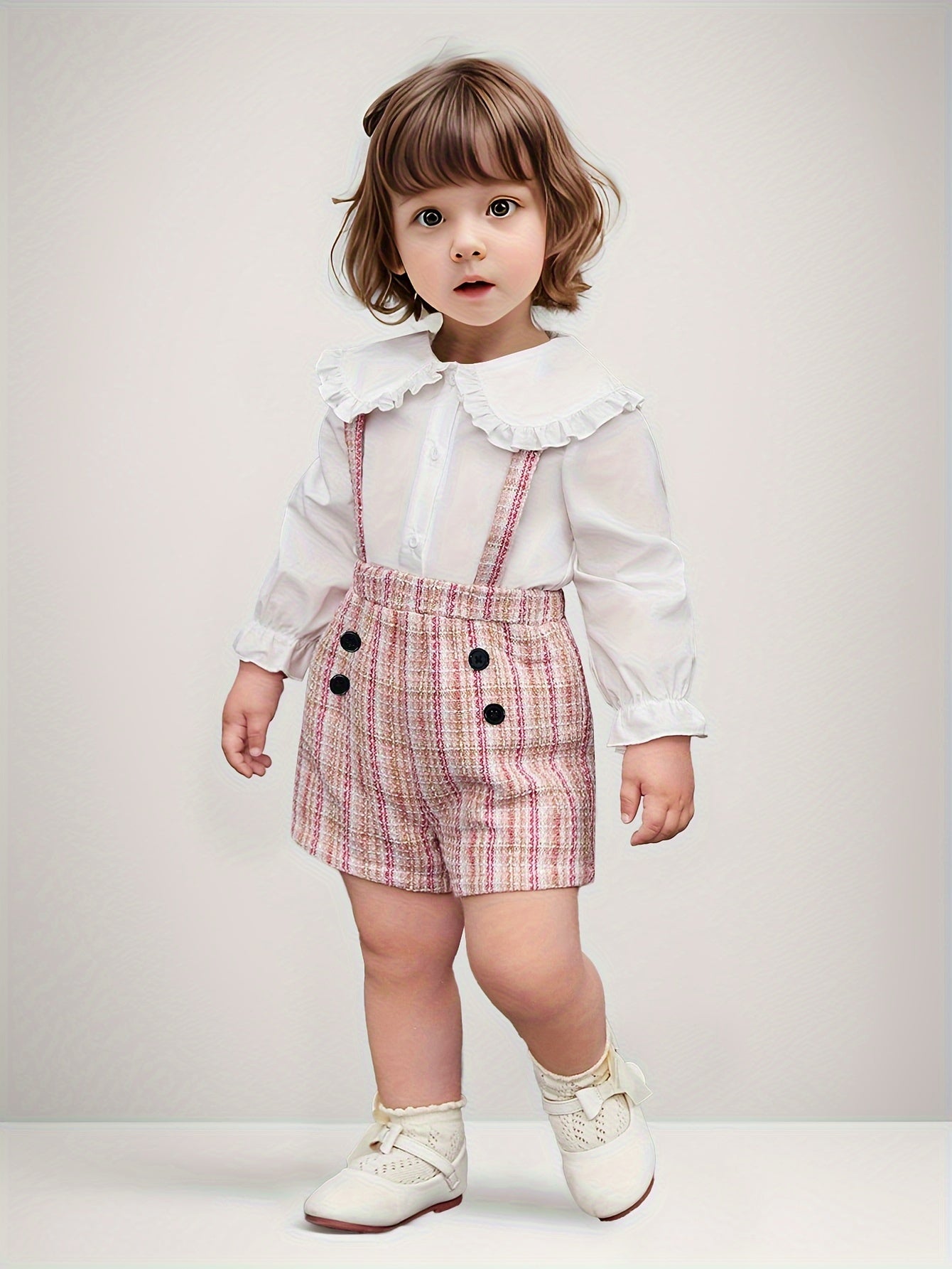 Baby Girls Summer Fashion Lace Lapel Single Breasted Cute.