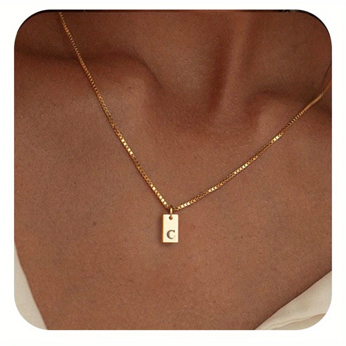 English Initial Letters Necklace 14K Gold Plated Necklace