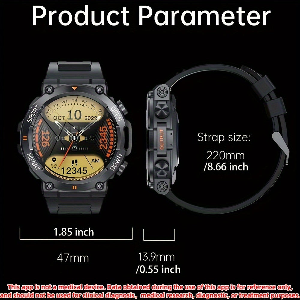 SENBONO Men'S Smart Watch Round 3.53cm Big Screen