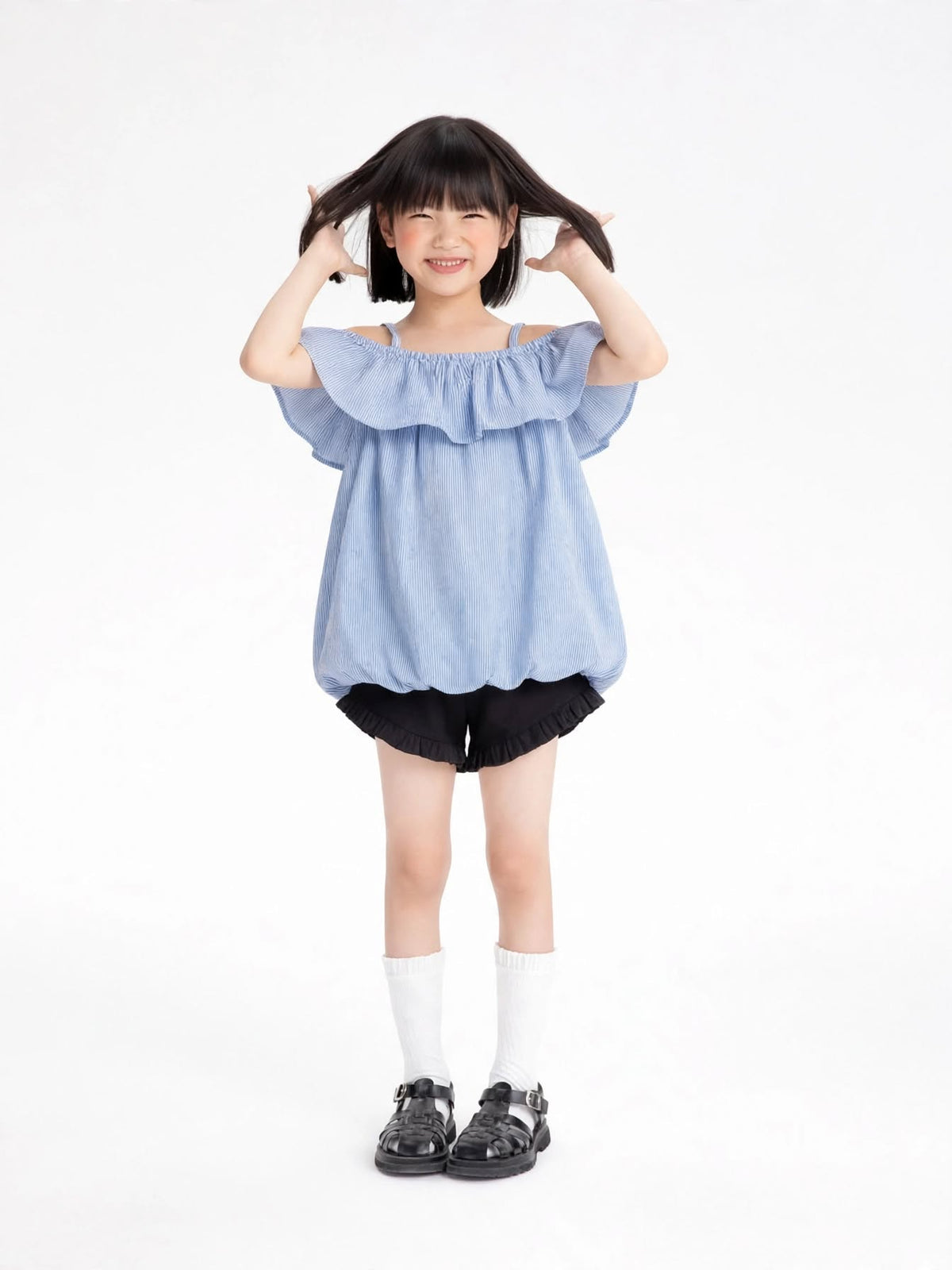 Girls' Off-Shoulder Ruffle Top & Smocked Dress Collection | Ages 2-12 Years | MH