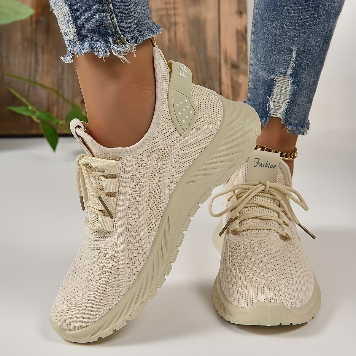 Women's Knitted Sports Shoes,