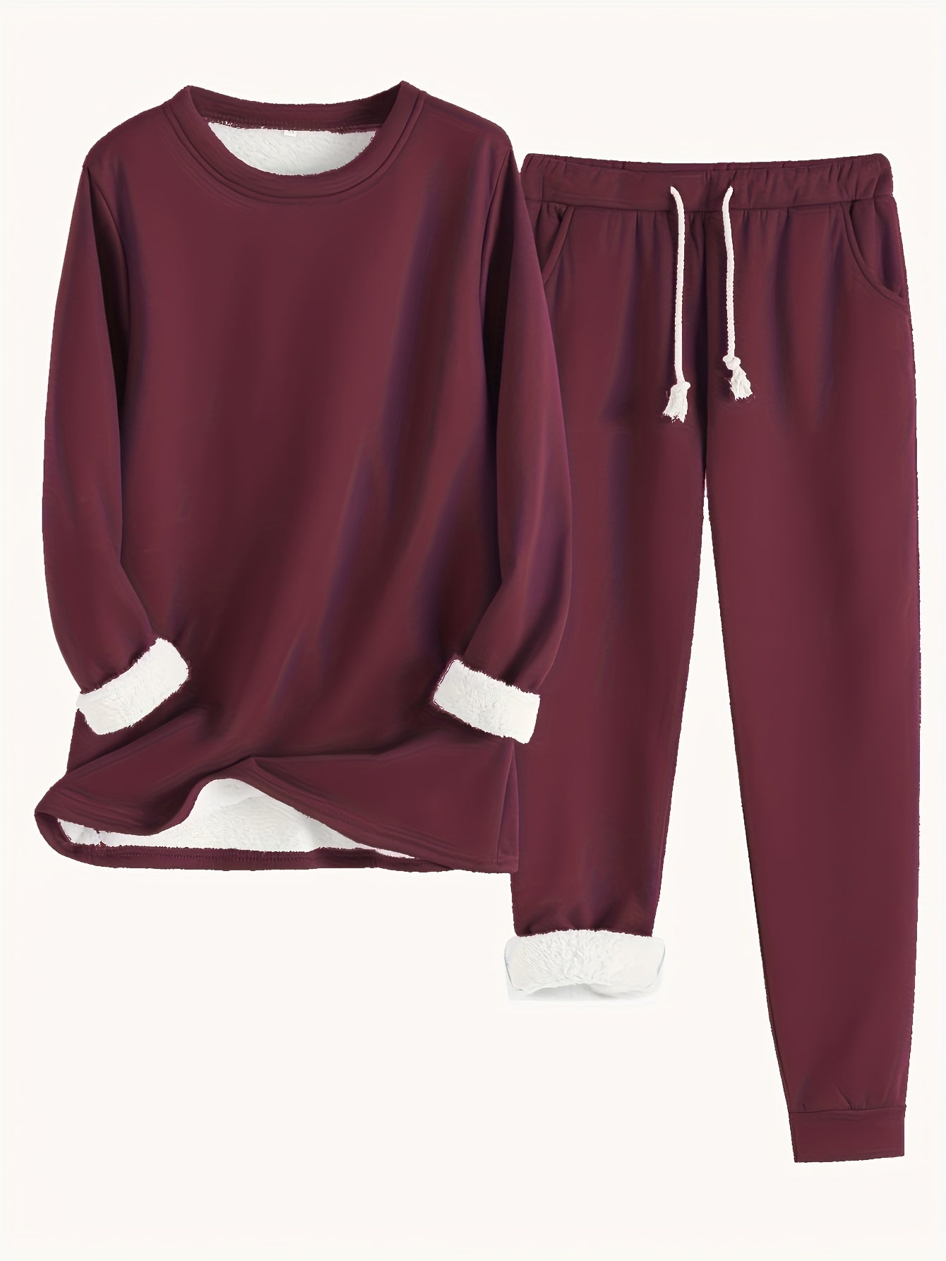Cozy Fleece-Lined Women's Clothing Set