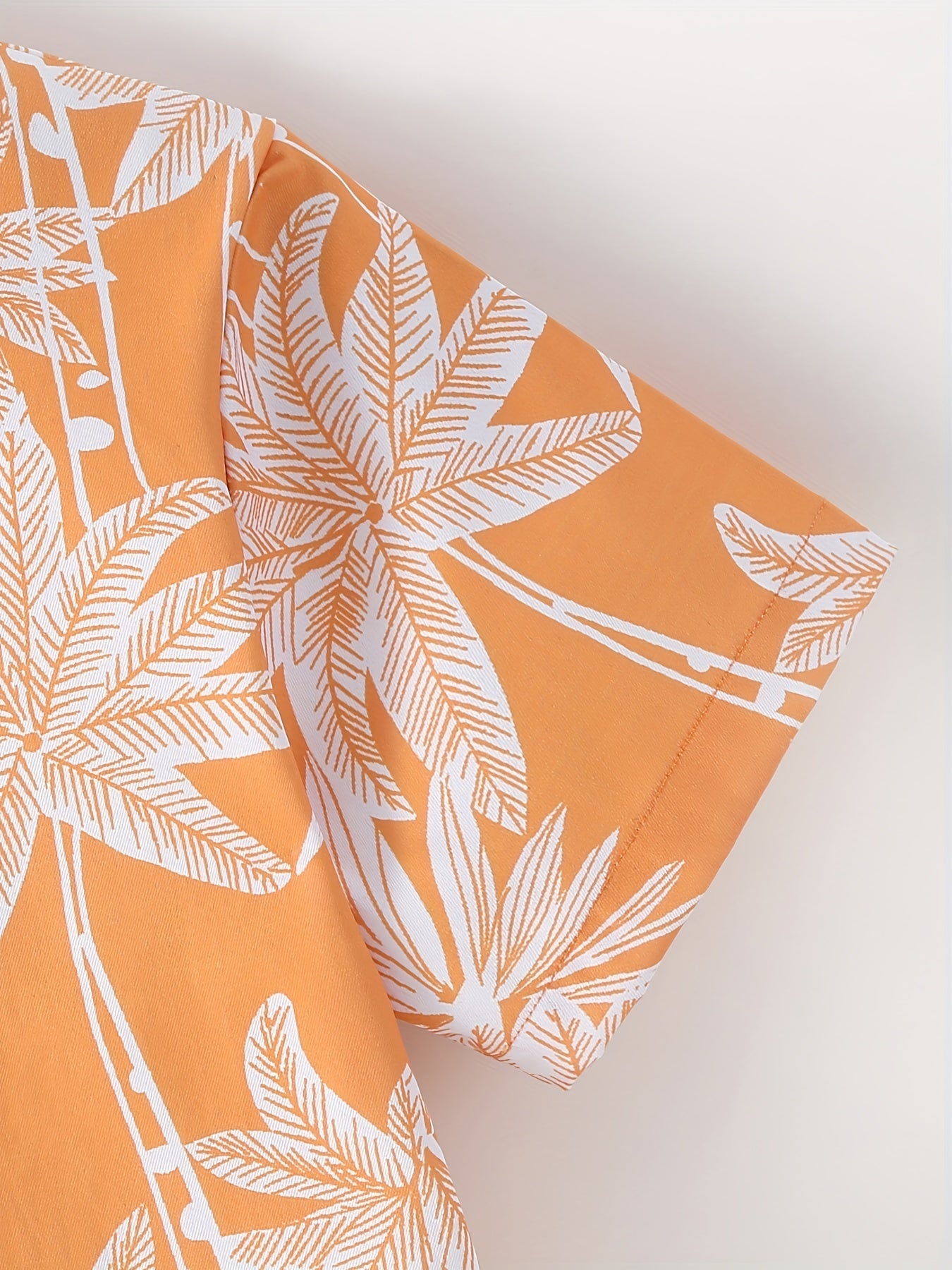 Funny Shirts For Boys Trendy Shirts Coconut Tree Pattern Print Short Sleeve.