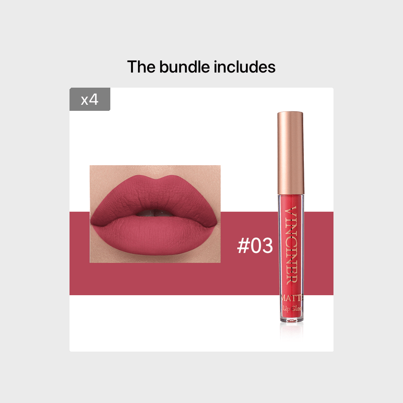 12 colors Matte Velvet Lip Glaze - Long Lasting, Waterproof, Non-Sticky.