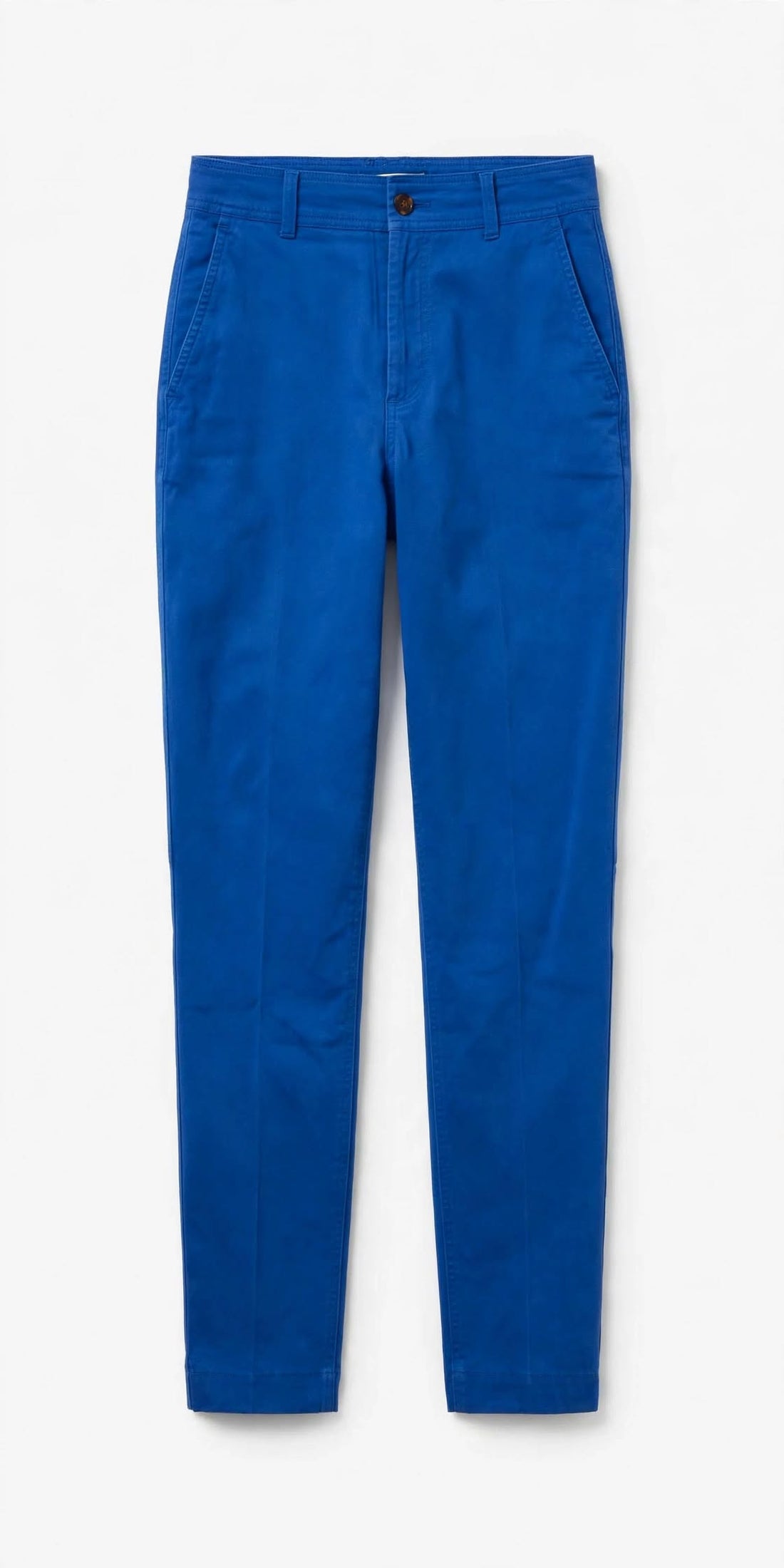 Women’s Royal Blue Slim Fit Chino Trousers | Stretch Cotton Casual Smart Pants | Sizes 26”–36” | MH