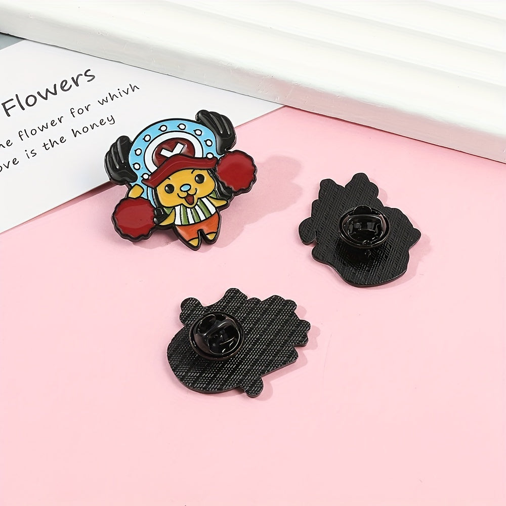 1pc New Cartoon Character Brooch Creative Little Boy Little Girl Enamel Brooch Metal Paint Badge Backpack Clothing Jewelry Wallet Pendant Holiday Gift