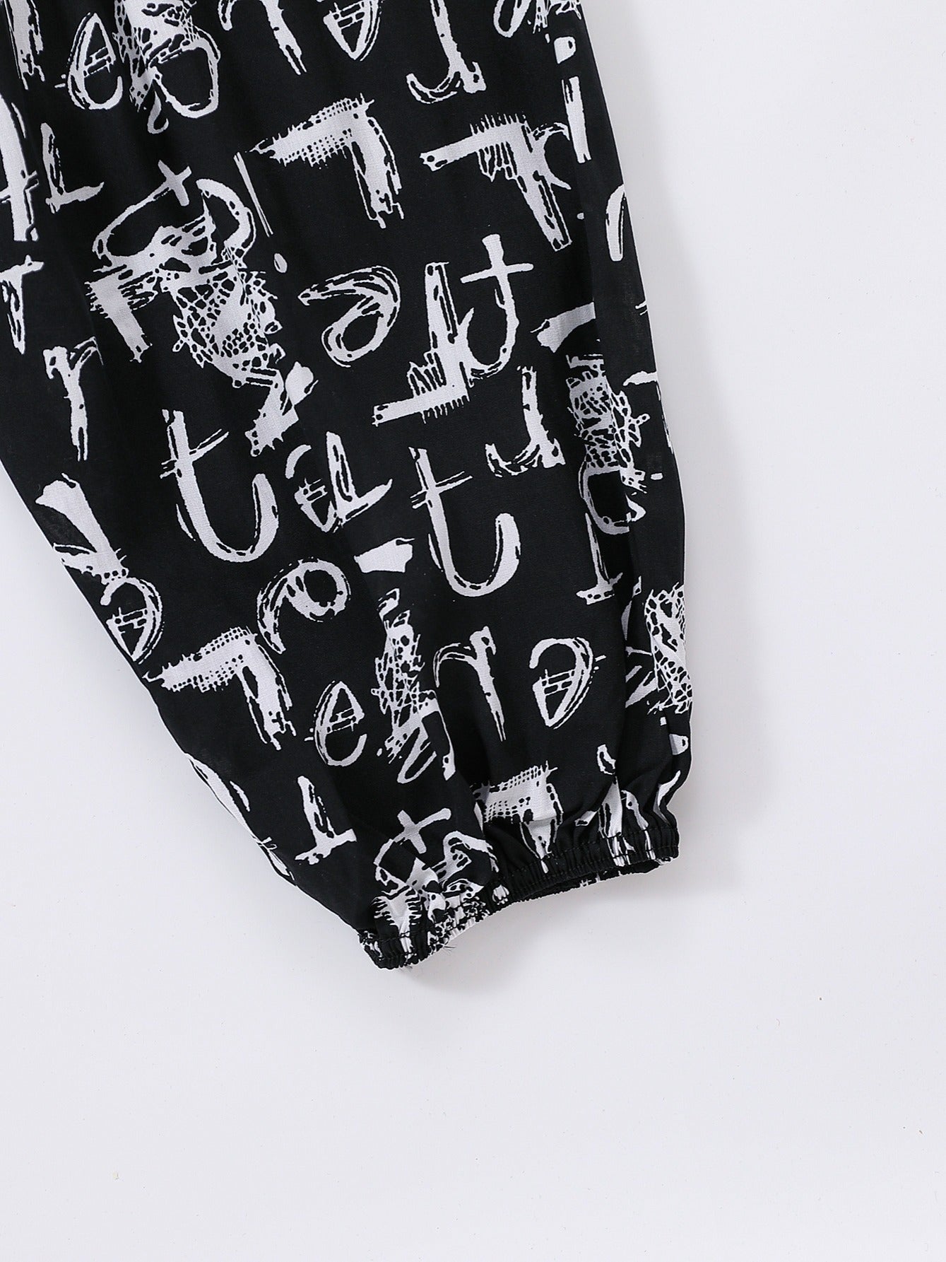 Women's Loose Fit Wide Leg Flare Pants with Print, Comfortable.