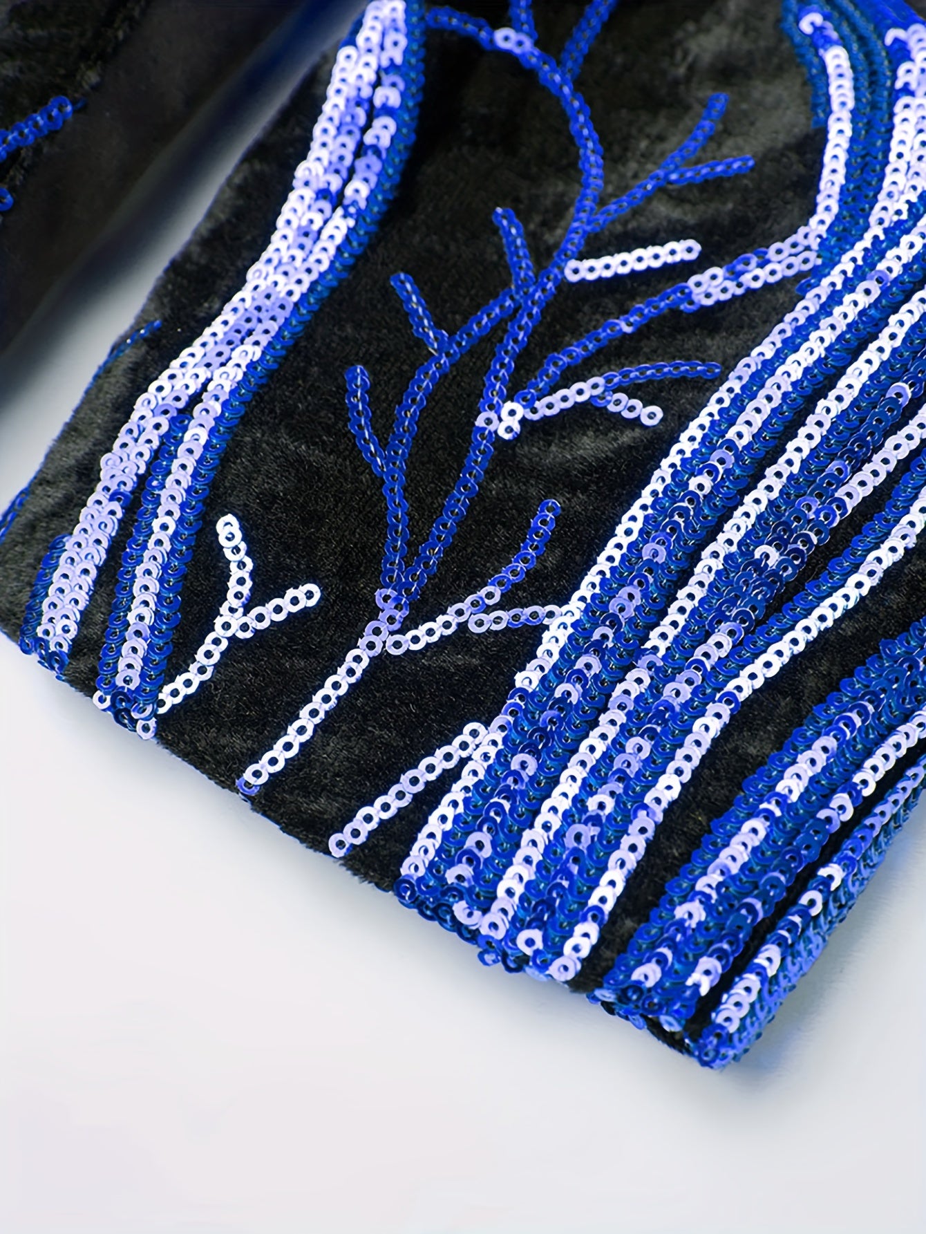 Shiny Sequins Blazer, Men's Semi-formal One Button Lapel Suit Jacket .