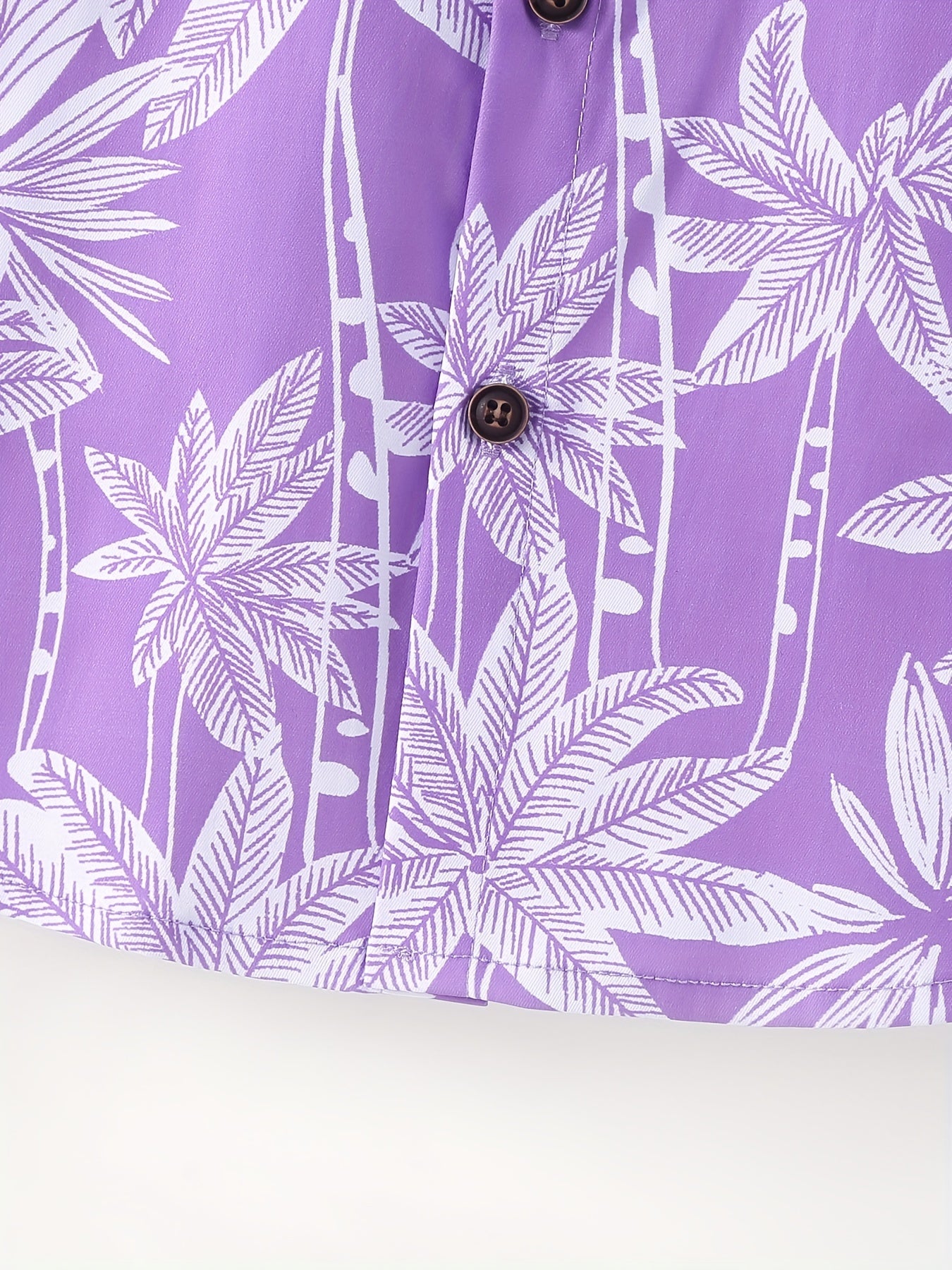 Funny Shirts For Boys Trendy Shirts Coconut Tree Pattern Print Short Sleeve.