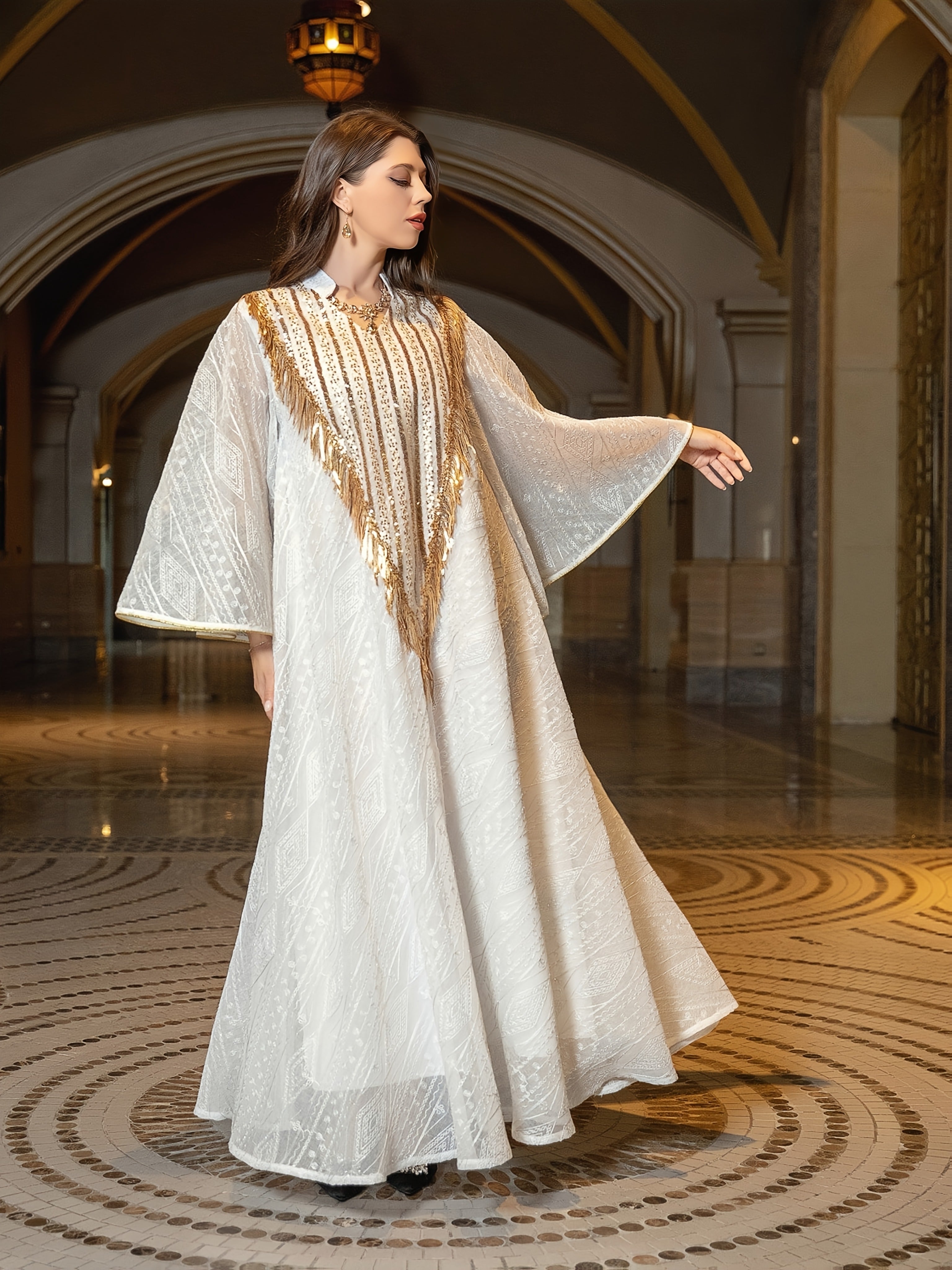 1pc Muslim Evening Dress, Arabic Dubai ./MH