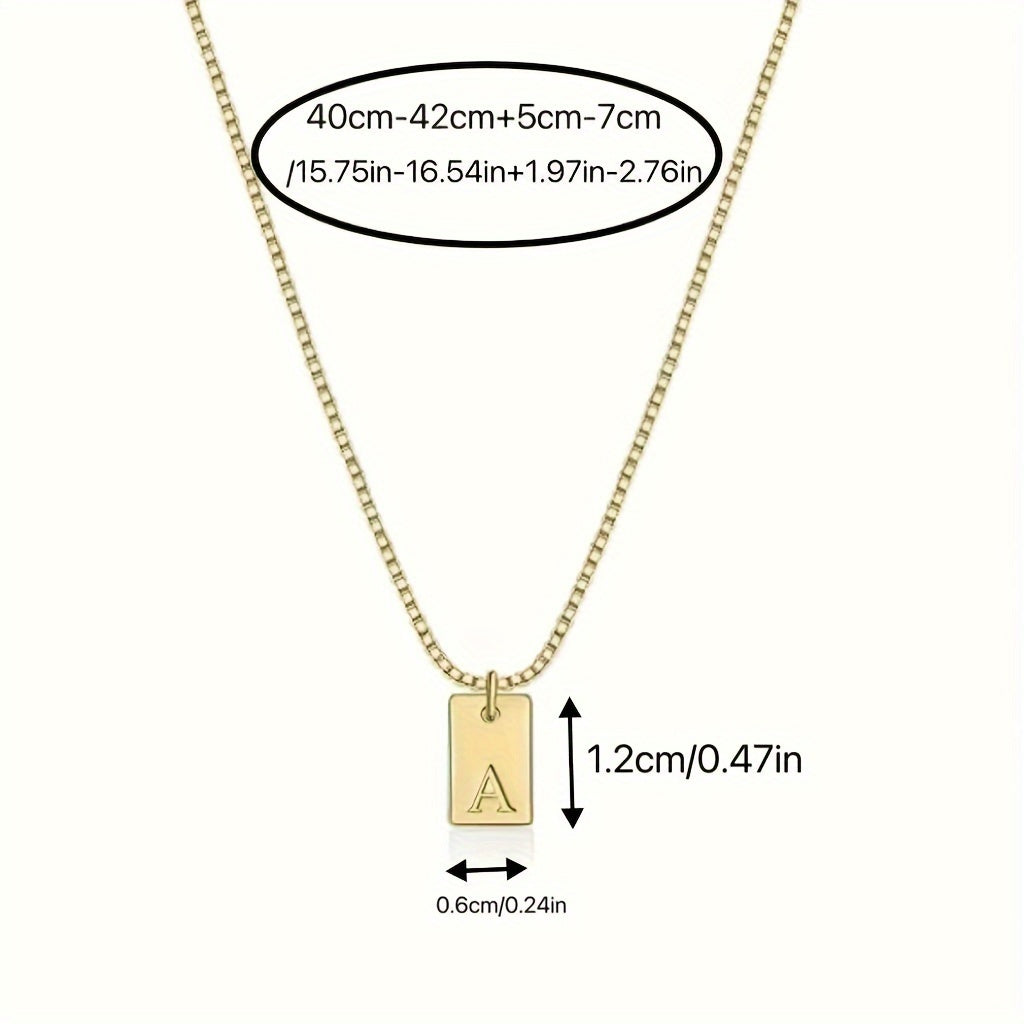 English Initial Letters Necklace 14K Gold Plated Necklace