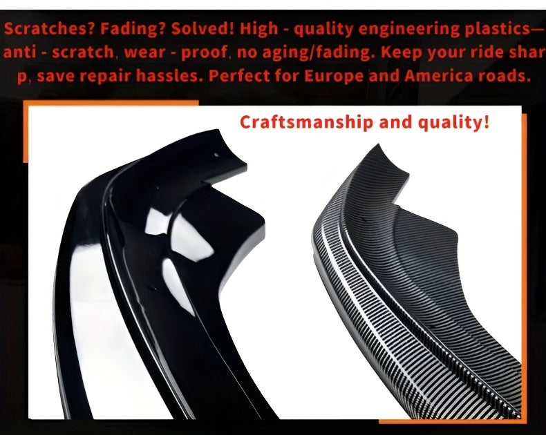 Carbon Fiber Texture Front Lip Spoiler for VOLKSWAGEN Golf MK6R 2008-2012