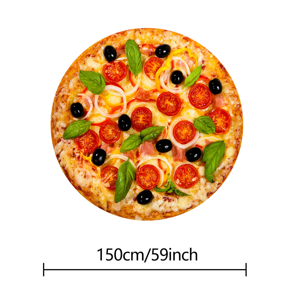 1pc Tortilla Blanket Pepperoni Pizza Blanket Realistic Donut Blanket Food Throw Blanket, Personalized Gift Blanket, Soft And Comfortable Facecloth Round Blanket Cookies Blanket Novelty Realistic Cookies Throw Blanket