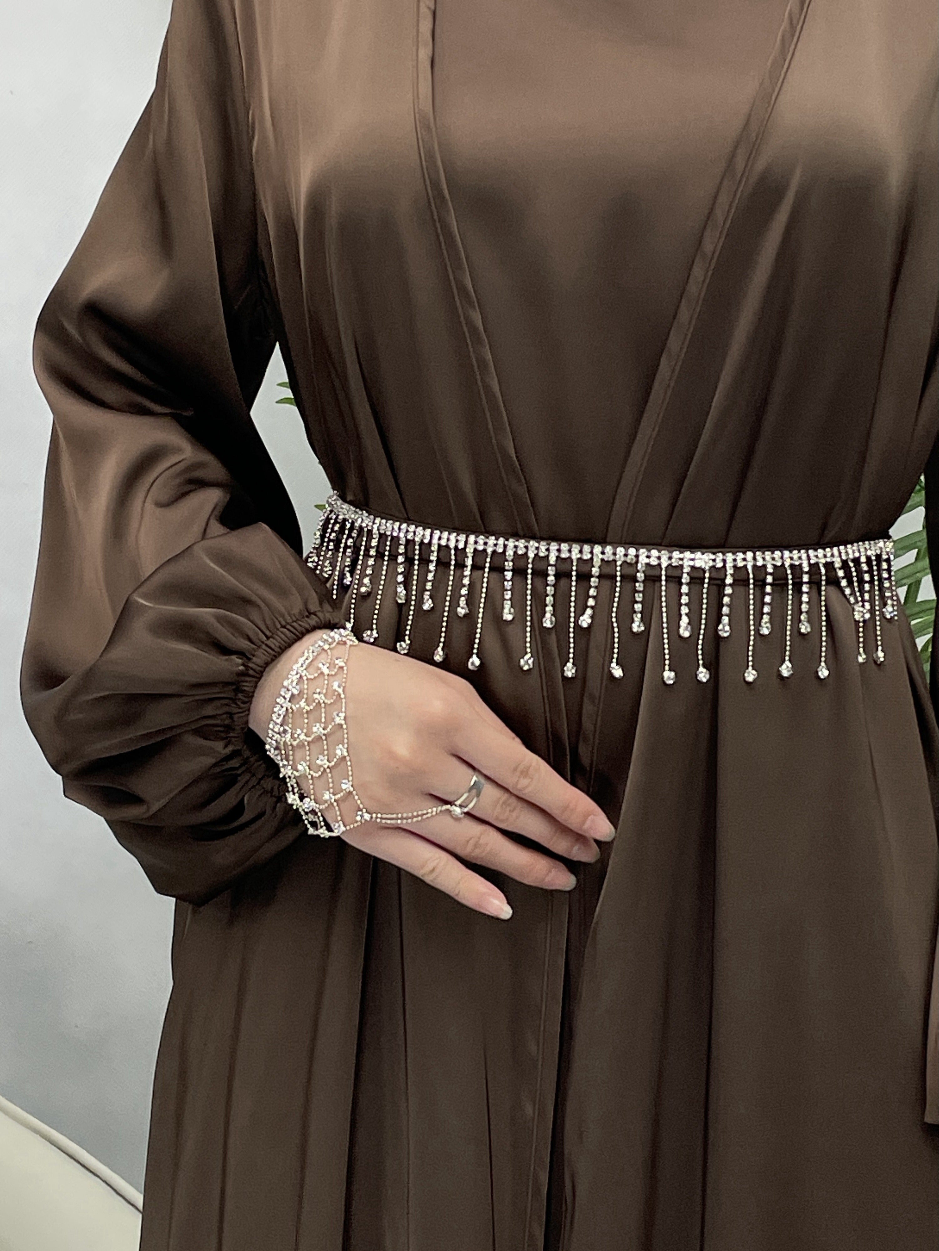 Women's Long Sleeve Solid Abaya