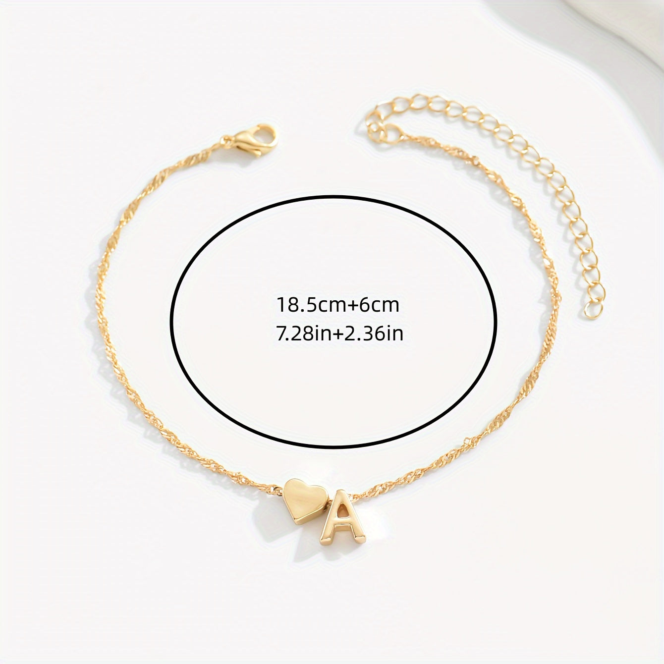 Minimalist And Infinity Love Letter Anklet With 26 Letters Available Minimalist Anklet Jewelry Gifts For Women Daily Wearing