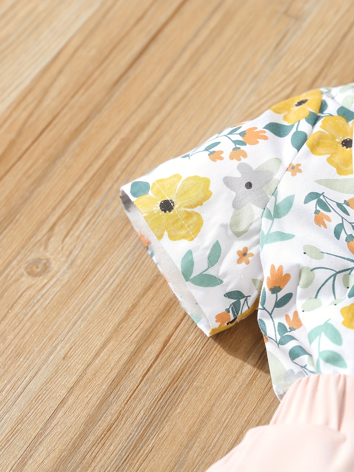 Summer Outfit Set For Kids, Includes Cute Floral Print Dress.