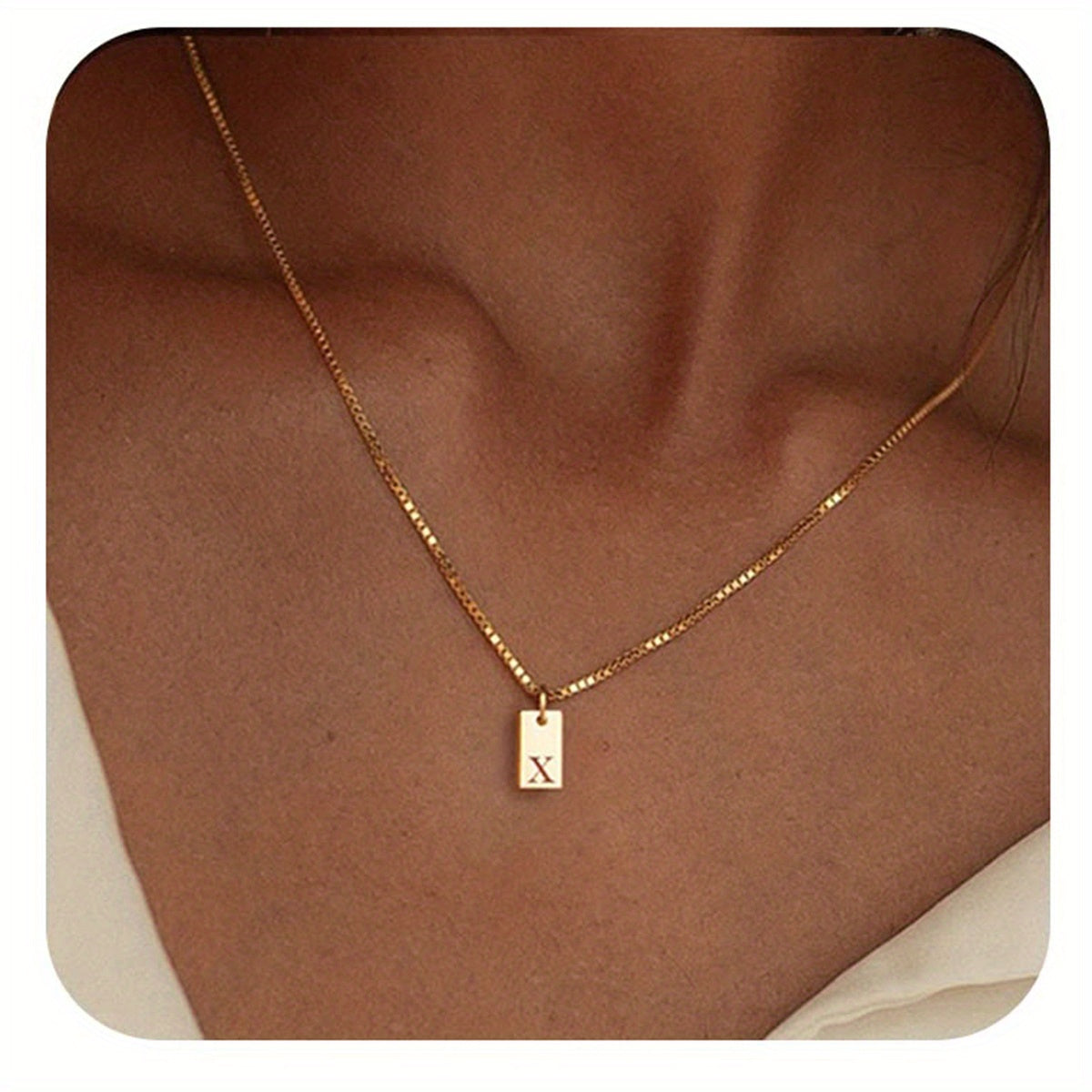 English Initial Letters Necklace 14K Gold Plated Necklace