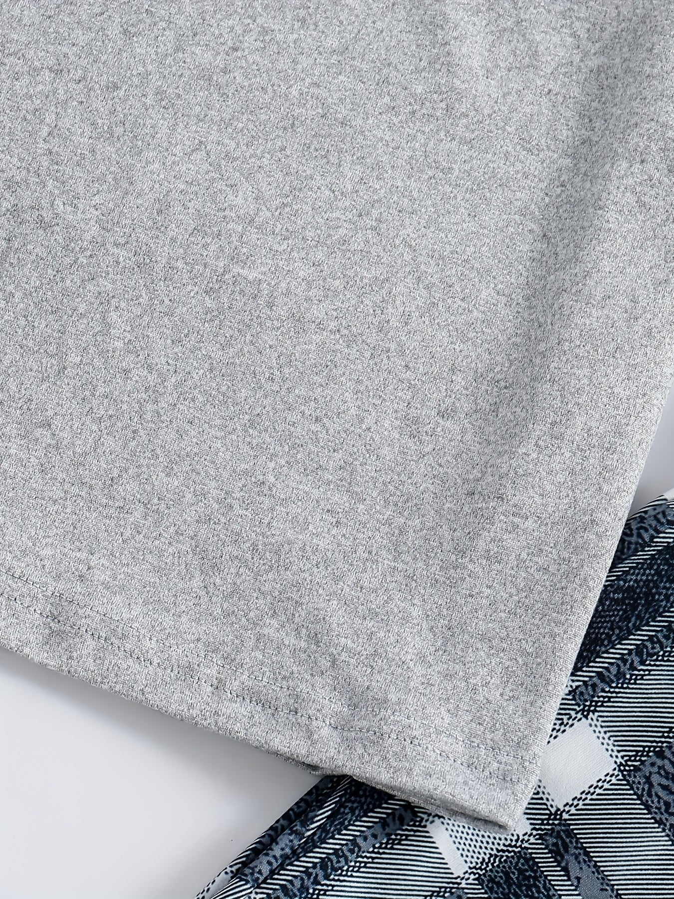 2pcs Plaid Pattern Pajamas For Kids, Pocket Front Long Sleeve Top & Pants Set,