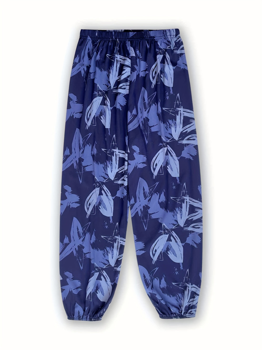 Women's Loose Fit Wide Leg Flare Pants with Print, Comfortable.