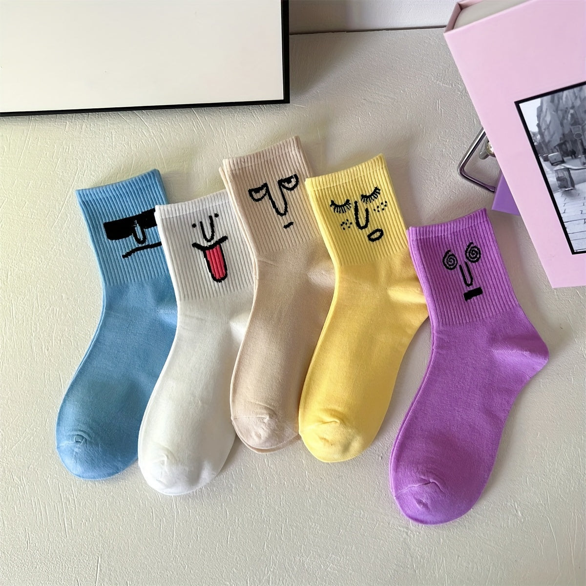 1 Pair And 3/5 Pairs Of Boys' Funny Odor-resistant Quarter Socks'/MH