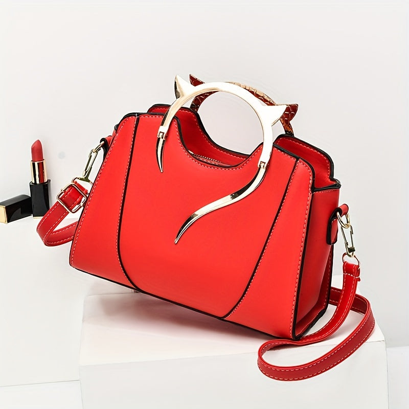 Whimsical Cat Ear Tote Satchel Bag .