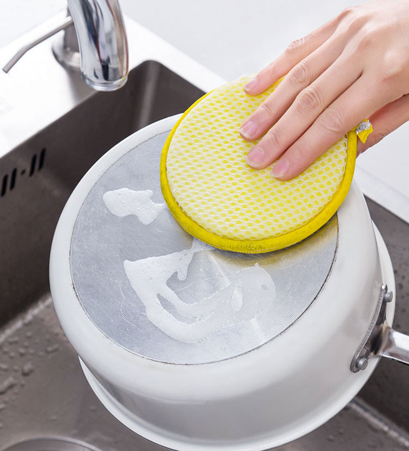5/10pcs, Double Side Dishwashing Sponge Pan Pot Dish Wash.