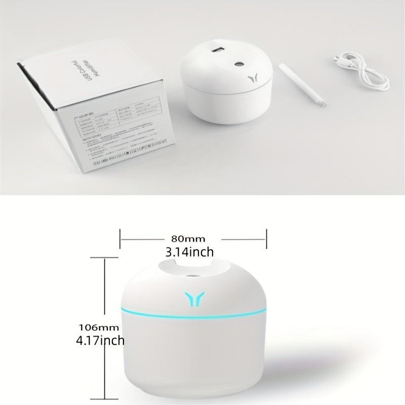 1pc USB colorful humidifier, Cute Cool Mist Humidifier with LED Light - Refreshes Room, Plants, and Car - Perfect for Home, Office, and School - Great Gift for Holidays and Back to School